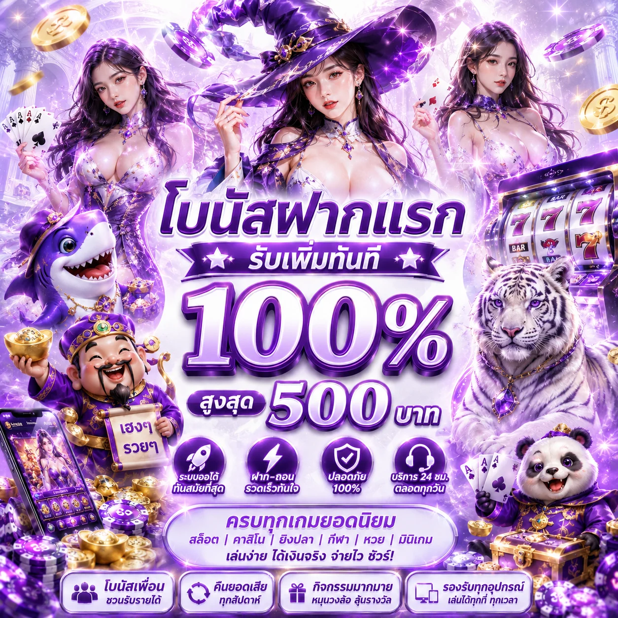 	โปรโมชั่นคืนยอดเสีย 10% ทุกสัปดาห์ที่ OSAKA198